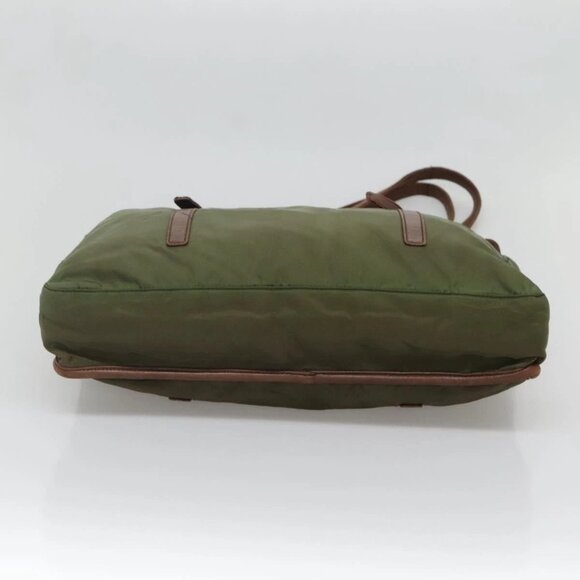 PRADA Tote Bag nylon metal Yellow Gold Auth bs28696 - Picture 7 of 16